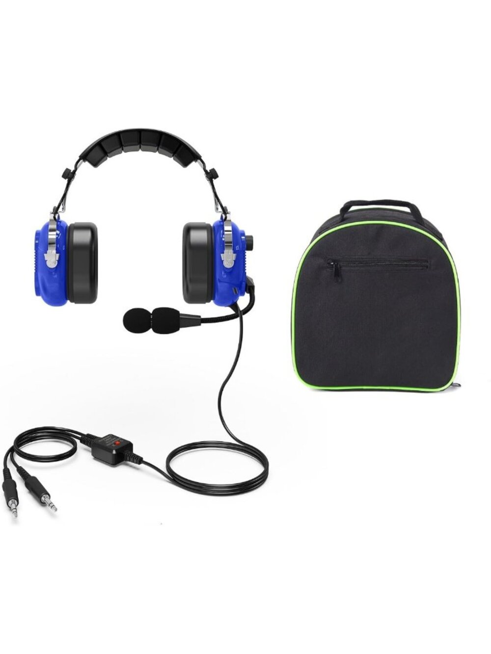 Noise Cancelling Aviation Headset with Microphone - Ideal for Pilots & Flight